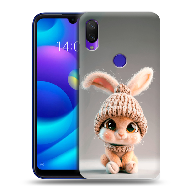 Силиконовый противоударный чехол на Xiaomi Mi Play с принтом Кролик Силиконовый противоударный чехол на Xiaomi Mi Play с принтом Кролик