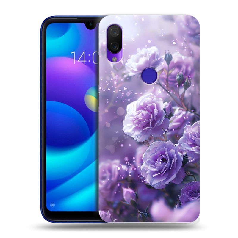 Пластиковый чехол на Xiaomi Mi Play с принтом Розы цветы Пластиковый чехол на Xiaomi Mi Play с принтом Розы цветы