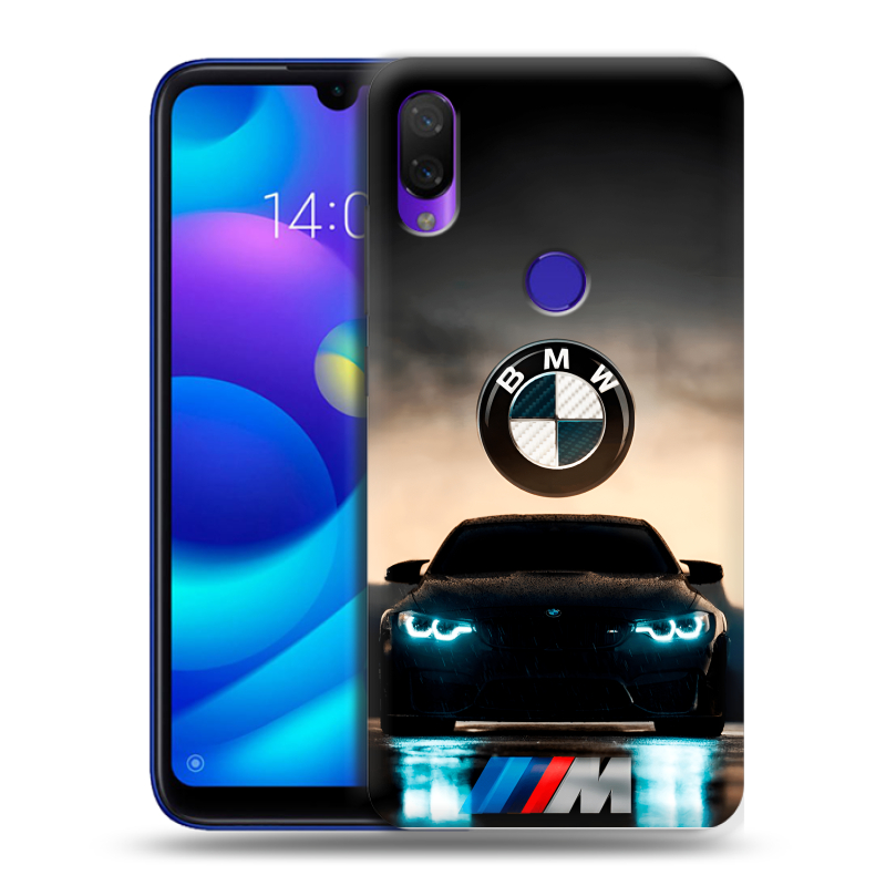 Силиконовый противоударный чехол на Xiaomi Mi Play с принтом БМВ BMW Силиконовый противоударный чехол на Xiaomi Mi Play с принтом БМВ BMW