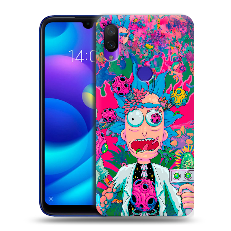 Силиконовый противоударный чехол на Xiaomi Mi Play с принтом Рик и Морти Rick Morty Силиконовый противоударный чехол на Xiaomi Mi Play с принтом Рик и Морти Rick Morty