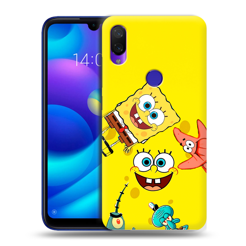 Силиконовый противоударный чехол на Xiaomi Mi Play с принтом Спанч боб Спанчбоб Силиконовый противоударный чехол на Xiaomi Mi Play с принтом Спанч боб Спанчбоб