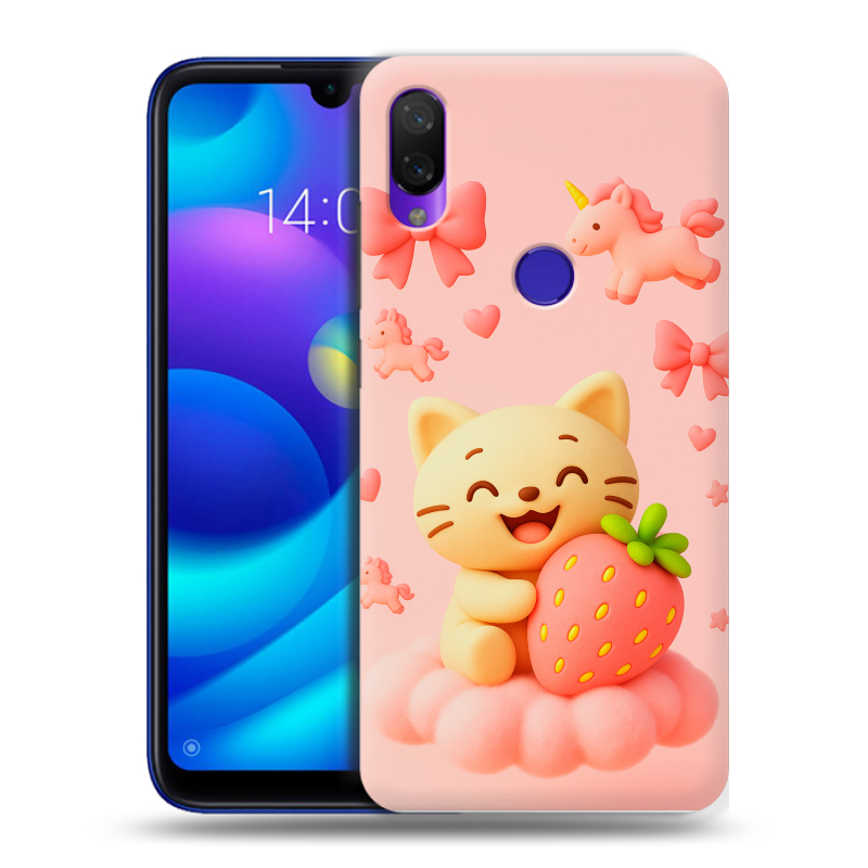 Пластиковый чехол на Xiaomi Mi Play с принтом для девочек Пластиковый чехол на Xiaomi Mi Play с принтом для девочек