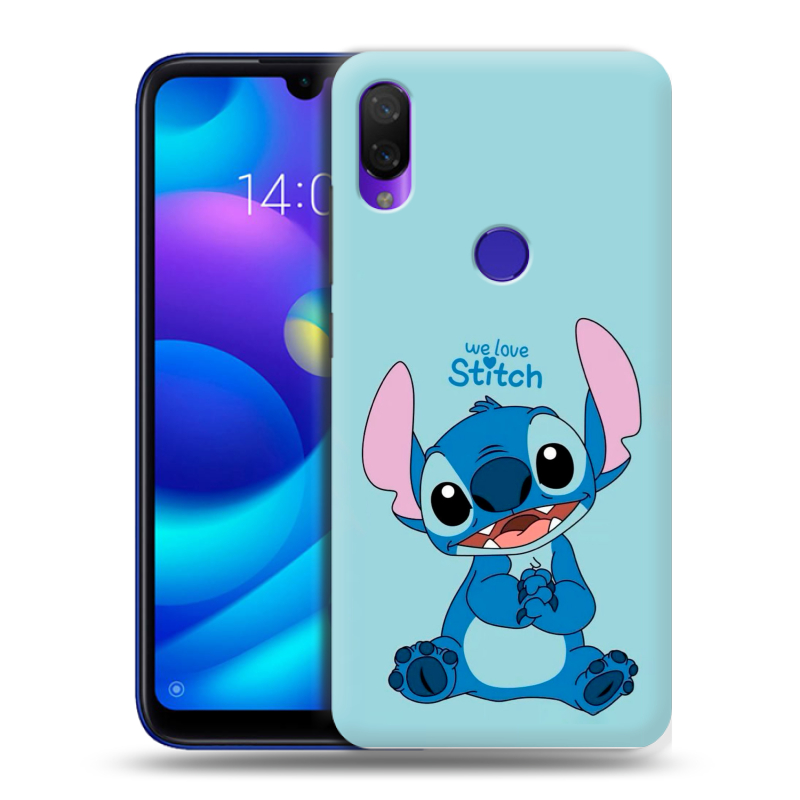 Силиконовый противоударный чехол на Xiaomi Mi Play с принтом Лило и Стич Силиконовый противоударный чехол на Xiaomi Mi Play с принтом Лило и Стич