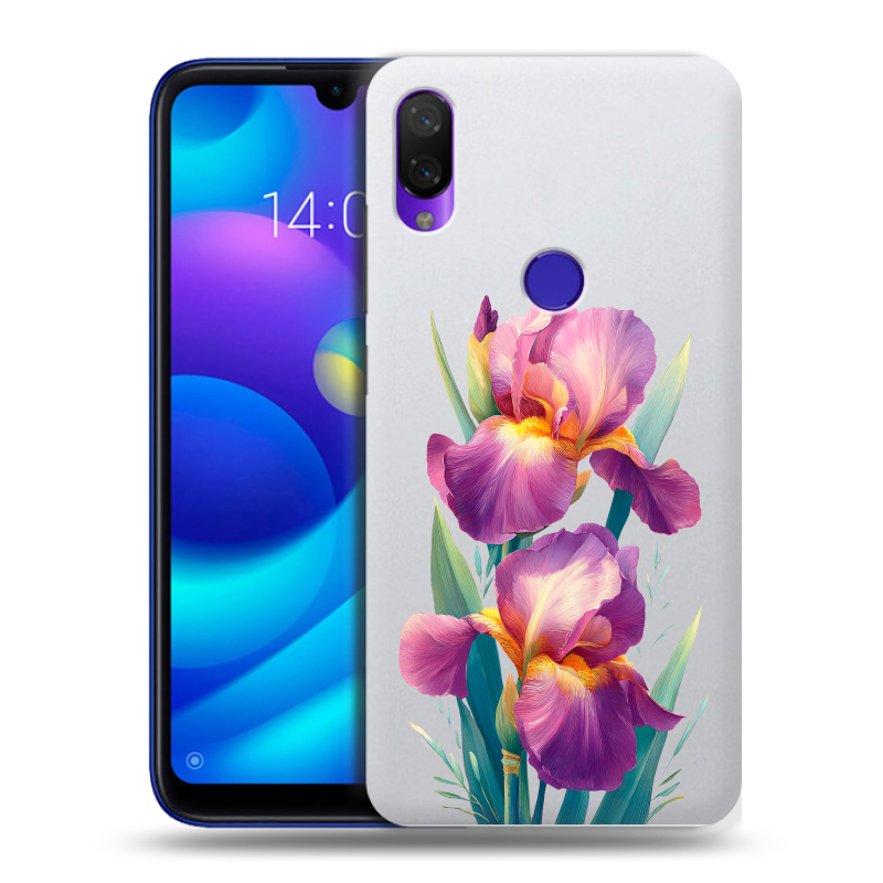 Силиконовый противоударный чехол на Xiaomi Mi Play с принтом Цветы орхидеи Силиконовый противоударный чехол на Xiaomi Mi Play с принтом Цветы орхидеи