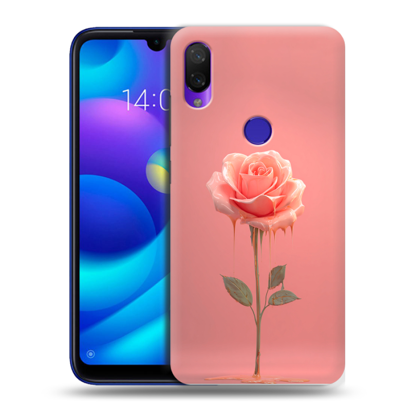 Пластиковый чехол на Xiaomi Mi Play с принтом Розовая роза Пластиковый чехол на Xiaomi Mi Play с принтом Розовая роза