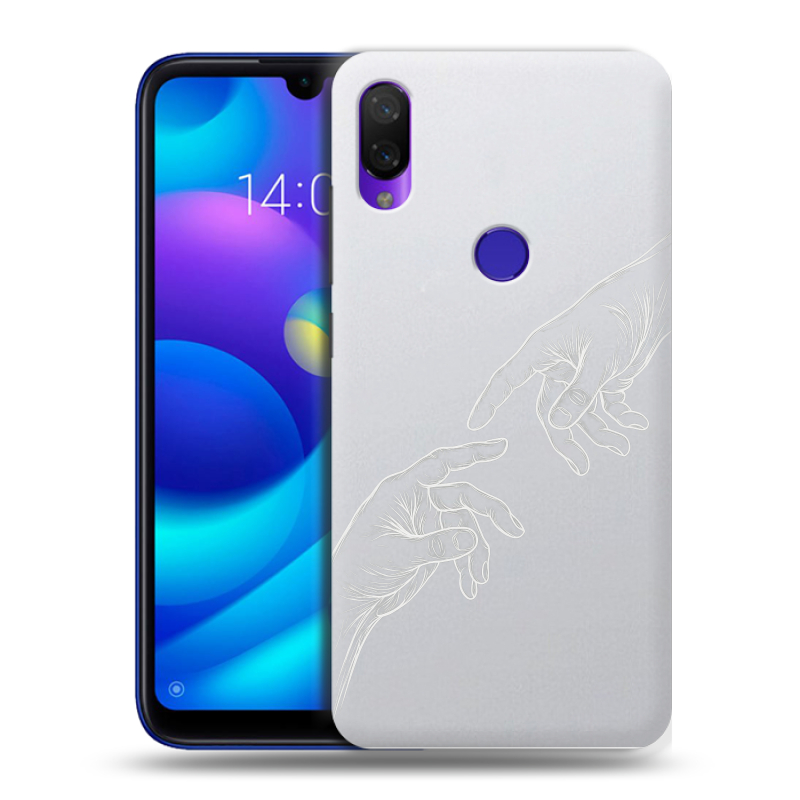 Силиконовый противоударный чехол на Xiaomi Mi Play с принтом Сотворение мира Силиконовый противоударный чехол на Xiaomi Mi Play с принтом Сотворение мира