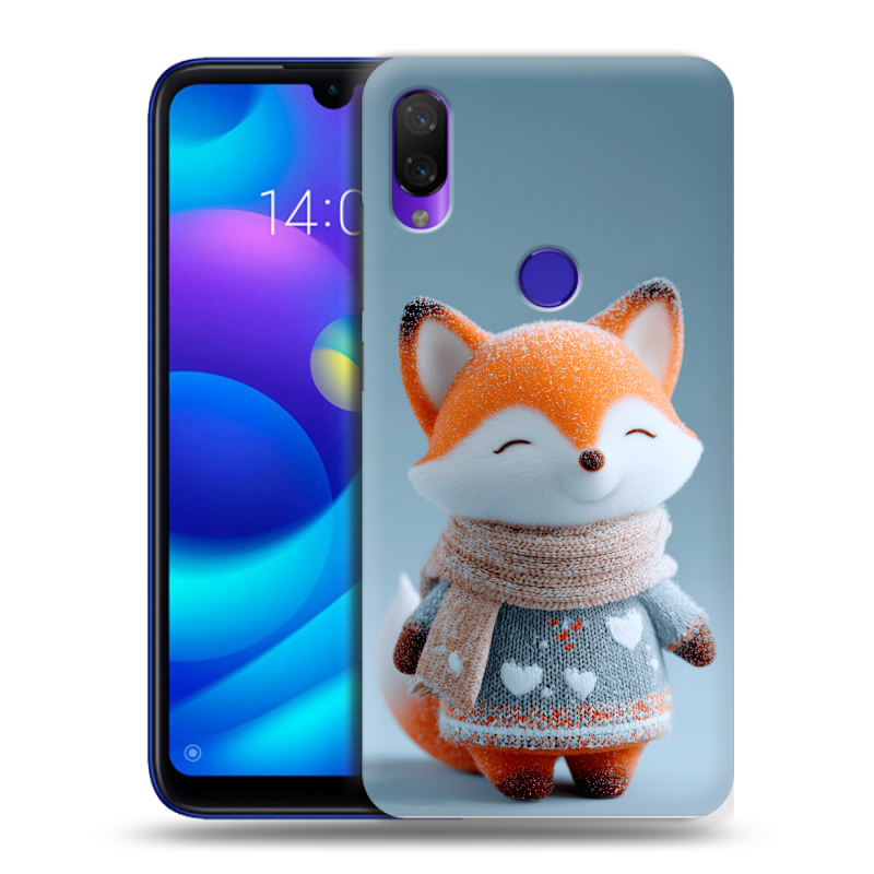 Силиконовый противоударный чехол на Xiaomi Mi Play с принтом Лиса Силиконовый противоударный чехол на Xiaomi Mi Play с принтом Лиса