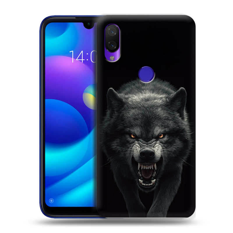 Пластиковый чехол на Xiaomi Mi Play с принтом Волк Пластиковый чехол на Xiaomi Mi Play с принтом Волк