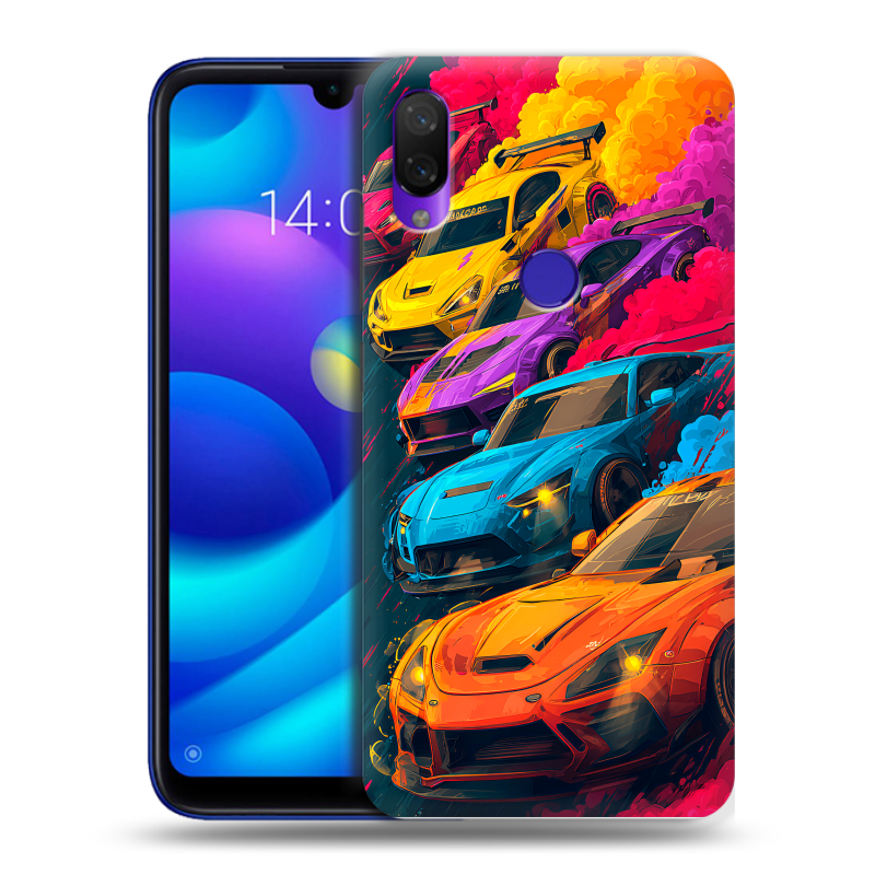 Силиконовый противоударный чехол на Xiaomi Mi Play с принтом Тачки Силиконовый противоударный чехол на Xiaomi Mi Play с принтом Тачки
