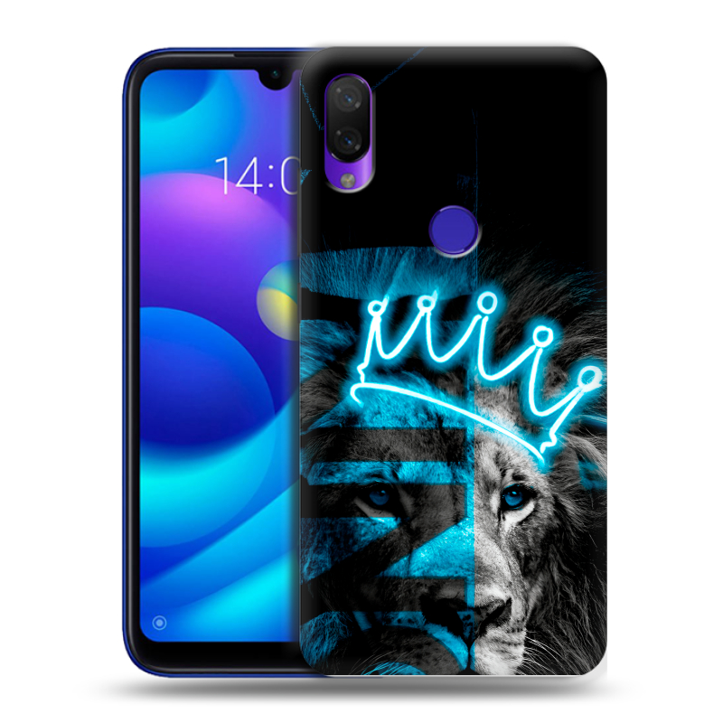 Силиконовый противоударный чехол на Xiaomi Mi Play с принтом Король лев Силиконовый противоударный чехол на Xiaomi Mi Play с принтом Король лев