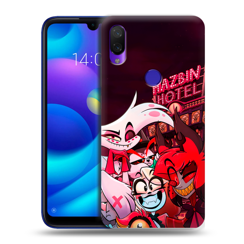 Силиконовый противоударный чехол на Xiaomi Mi Play с принтом Hazbin Hotel Отель Хазбин Силиконовый противоударный чехол на Xiaomi Mi Play с принтом Hazbin Hotel Отель Хазбин