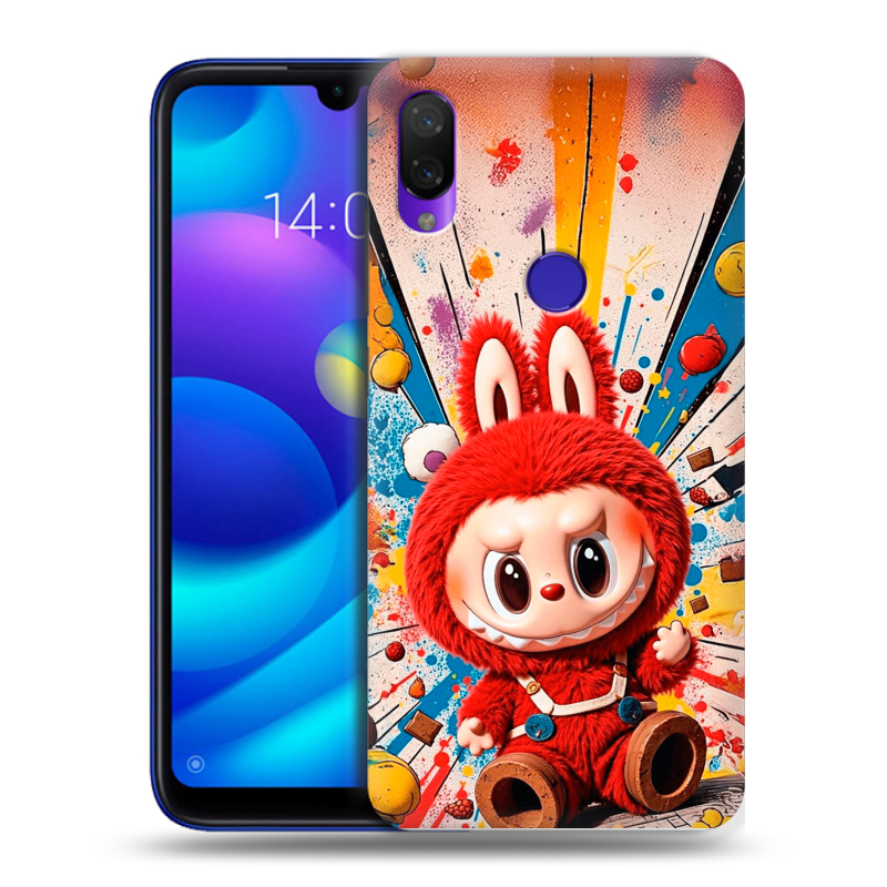 Силиконовый противоударный чехол на Xiaomi Mi Play с принтом Labubu Лабубу Силиконовый противоударный чехол на Xiaomi Mi Play с принтом Labubu Лабубу