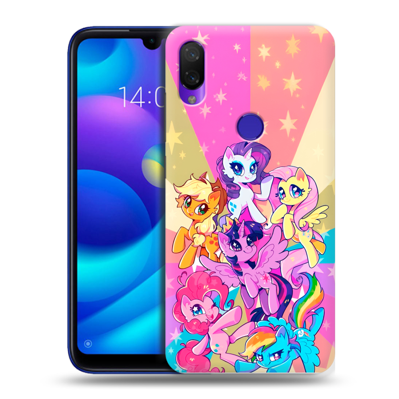 Силиконовый противоударный чехол на Xiaomi Mi Play с принтом My little pony Дружба чудо Силиконовый противоударный чехол на Xiaomi Mi Play с принтом My little pony Дружба чудо