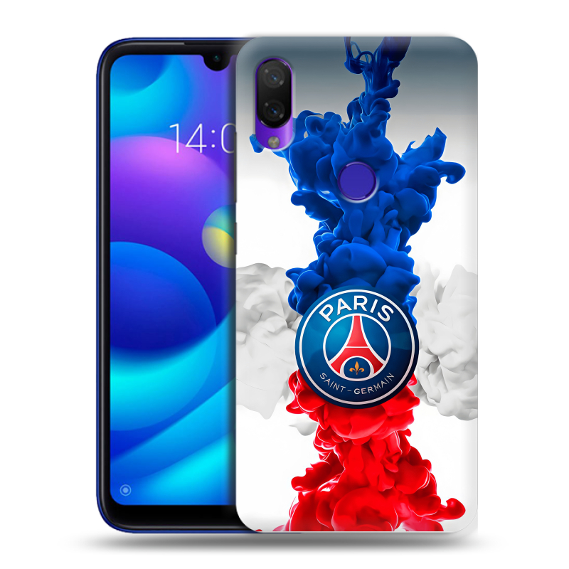 Силиконовый противоударный чехол на Xiaomi Mi Play с принтом PSG ПСЖ Силиконовый противоударный чехол на Xiaomi Mi Play с принтом PSG ПСЖ