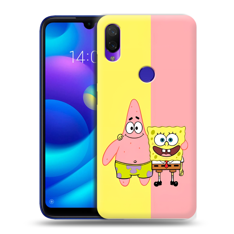 Силиконовый противоударный чехол на Xiaomi Mi Play с принтом Спанч боб Спанчбоб Силиконовый противоударный чехол на Xiaomi Mi Play с принтом Спанч боб Спанчбоб