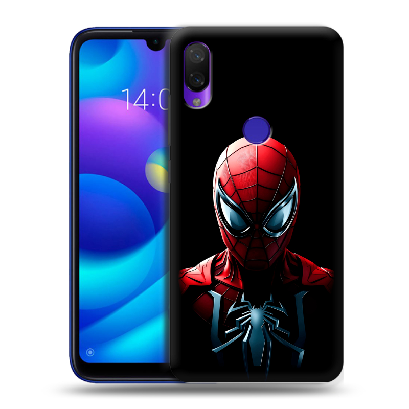 Силиконовый противоударный чехол на Xiaomi Mi Play с принтом Spiderman Человек паук Силиконовый противоударный чехол на Xiaomi Mi Play с принтом Spiderman Человек паук