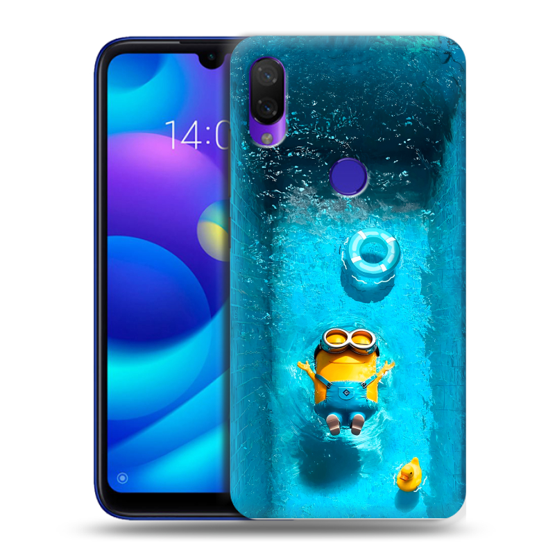 Силиконовый противоударный чехол на Xiaomi Mi Play с принтом Миньоны Силиконовый противоударный чехол на Xiaomi Mi Play с принтом Миньоны