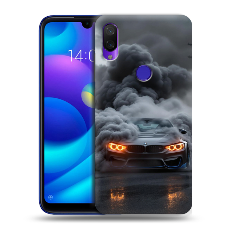 Силиконовый противоударный чехол на Xiaomi Mi Play с принтом BMW БМВ Силиконовый противоударный чехол на Xiaomi Mi Play с принтом BMW БМВ