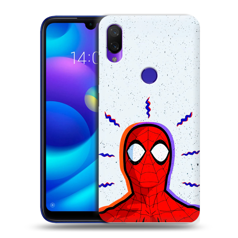 Пластиковый чехол на Xiaomi Mi Play с принтом Spiderman Человек паук Пластиковый чехол на Xiaomi Mi Play с принтом Spiderman Человек паук
