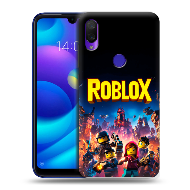 Силиконовый противоударный чехол на Xiaomi Mi Play с принтом Roblox Роблокс Силиконовый противоударный чехол на Xiaomi Mi Play с принтом Roblox Роблокс