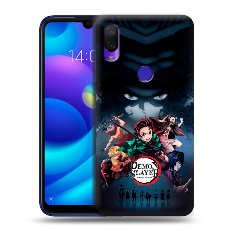 Пластиковый чехол на Xiaomi Mi Play с принтом Demon Slayer Клинок рассекающий демонов Пластиковый чехол на Xiaomi Mi Play с принтом Demon Slayer Клинок рассекающий демонов