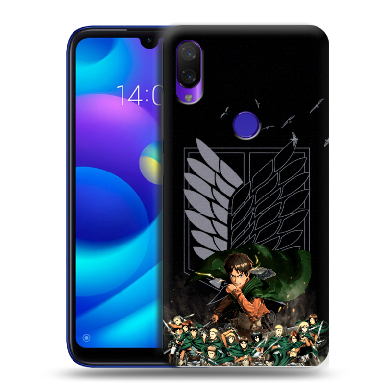Пластиковый чехол на Xiaomi Mi Play с принтом Атака титанов Пластиковый чехол на Xiaomi Mi Play с принтом Атака титанов