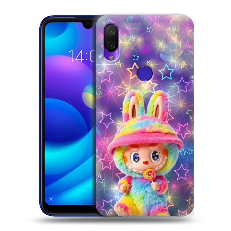 Силиконовый противоударный чехол на Xiaomi Mi Play с принтом Labubu Лабубу Силиконовый противоударный чехол на Xiaomi Mi Play с принтом Labubu Лабубу