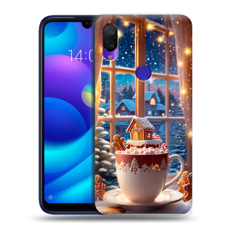 Пластиковый чехол на Xiaomi Mi Play с принтом Новый год Пластиковый чехол на Xiaomi Mi Play с принтом Новый год
