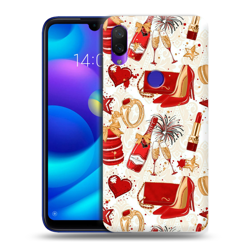Пластиковый чехол на Xiaomi Mi Play с принтом Новый год Пластиковый чехол на Xiaomi Mi Play с принтом Новый год