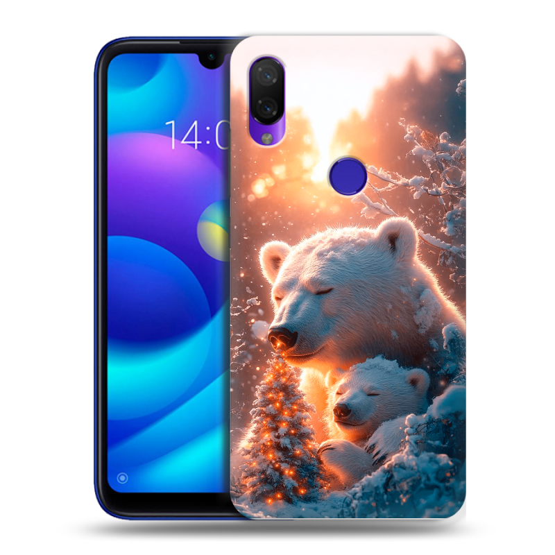 Пластиковый чехол на Xiaomi Mi Play с принтом Новый год Пластиковый чехол на Xiaomi Mi Play с принтом Новый год