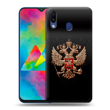 Силиконовый чехол на Samsung Galaxy M20 с принтом Герб России Силиконовый чехол на Samsung Galaxy M20 с принтом Герб России
