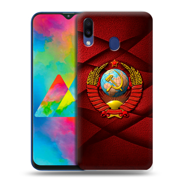 Силиконовый чехол на Samsung Galaxy M20 с принтом Герб СССР Силиконовый чехол на Samsung Galaxy M20 с принтом Герб СССР