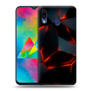 Силиконовый чехол на Samsung Galaxy M20 с принтом Яркие абстракции Силиконовый чехол на Samsung Galaxy M20 с принтом Яркие абстракции