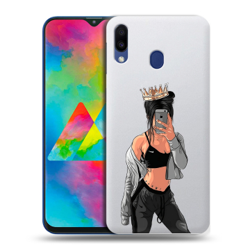 Силиконовый чехол на Samsung Galaxy M20 с принтом Женские принты Силиконовый чехол на Samsung Galaxy M20 с принтом Женские принты