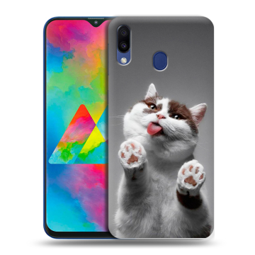Силиконовый чехол на Samsung Galaxy M20 с принтом Коты Силиконовый чехол на Samsung Galaxy M20 с принтом Коты