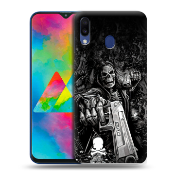 Силиконовый чехол на Samsung Galaxy M20 с принтом Скелет Силиконовый чехол на Samsung Galaxy M20 с принтом Скелет