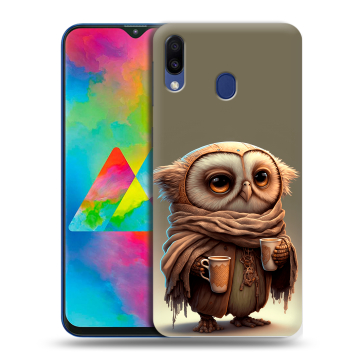 Силиконовый чехол на Samsung Galaxy M20 с принтом Сова Силиконовый чехол на Samsung Galaxy M20 с принтом Сова