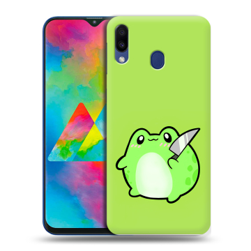 Силиконовый чехол на Samsung Galaxy M20 с принтом Лягушенок Силиконовый чехол на Samsung Galaxy M20 с принтом Лягушенок