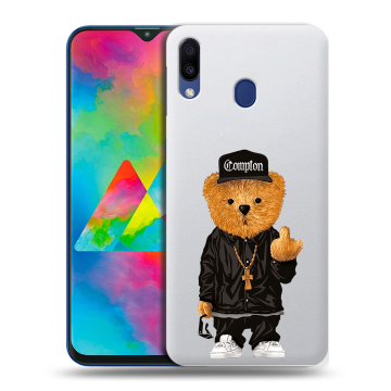 Силиконовый чехол на Samsung Galaxy M20 с принтом Мишка Силиконовый чехол на Samsung Galaxy M20 с принтом Мишка