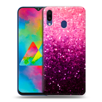 Силиконовый чехол на Samsung Galaxy M20 с принтом Блестки Силиконовый чехол на Samsung Galaxy M20 с принтом Блестки