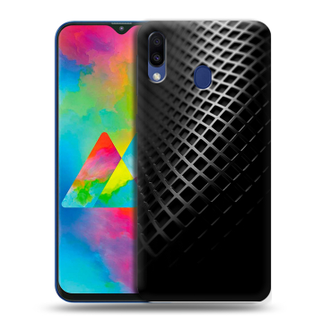 Силиконовый чехол на Samsung Galaxy M20 с принтом Текстура металла Силиконовый чехол на Samsung Galaxy M20 с принтом Текстура металла
