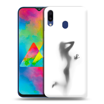 Силиконовый чехол на Samsung Galaxy M20 с принтом Силуэт