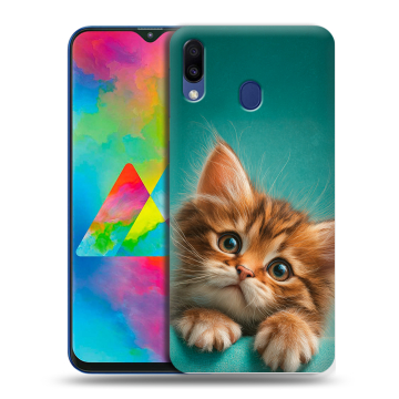 Силиконовый чехол на Samsung Galaxy M20 с принтом котенок Силиконовый чехол на Samsung Galaxy M20 с принтом котенок