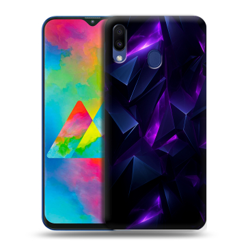Силиконовый чехол на Samsung Galaxy M20 с принтом Абстракиция