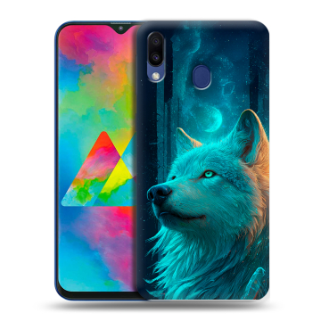 Силиконовый чехол на Samsung Galaxy M20 с принтом бабочки саккура Силиконовый чехол на Samsung Galaxy M20 с принтом бабочки саккура
