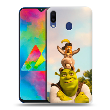 Силиконовый чехол на Samsung Galaxy M20 с принтом Шрек Shrek Силиконовый чехол на Samsung Galaxy M20 с принтом Шрек Shrek