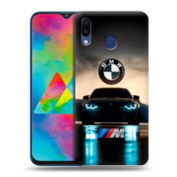 Силиконовый чехол на Samsung Galaxy M20 с принтом БМВ BMW Силиконовый чехол на Samsung Galaxy M20 с принтом БМВ BMW