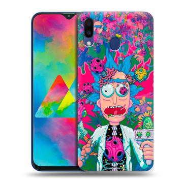 Силиконовый чехол на Samsung Galaxy M20 с принтом Рик и Морти Rick Morty Силиконовый чехол на Samsung Galaxy M20 с принтом Рик и Морти Rick Morty