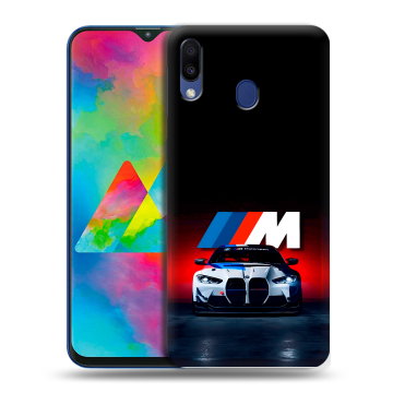 Силиконовый чехол на Samsung Galaxy M20 с принтом БМВ BMW Силиконовый чехол на Samsung Galaxy M20 с принтом БМВ BMW