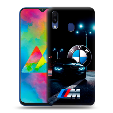 Силиконовый чехол на Samsung Galaxy M20 с принтом БМВ BMW Силиконовый чехол на Samsung Galaxy M20 с принтом БМВ BMW